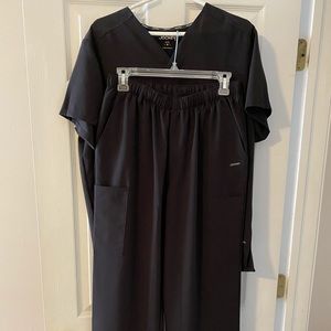 Jockey, Medium, Black, Scrubs